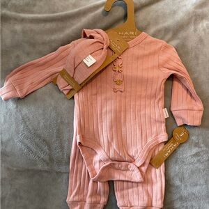 T Tahari Pink infant Matching Set
